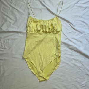 Gaze yellow bodysuit